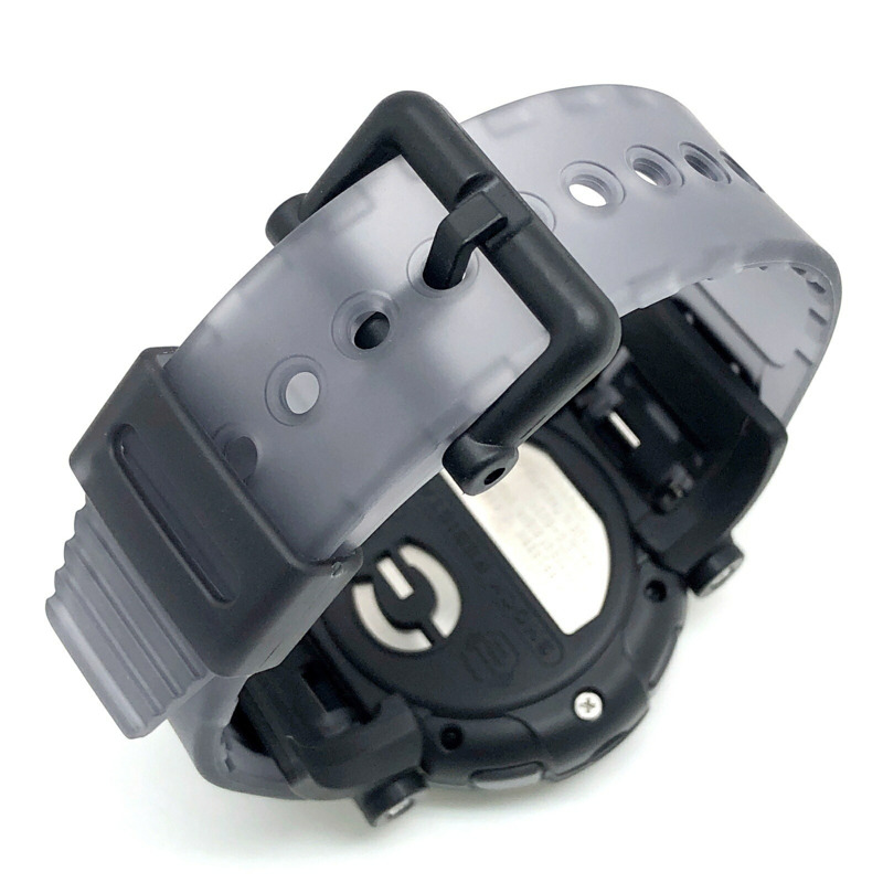 卡西歐 G-SHOCK G-B001MVB-8 NEXAX Jason 復刻版腕錶，配備藍牙、Mobile Link 功能、金屬錶圈、灰色鏤空錶殼和金色錶帶。 2023 年 1 月發售。 Mikunigaoka 商店。 ITAZ0EBCB2MO-6