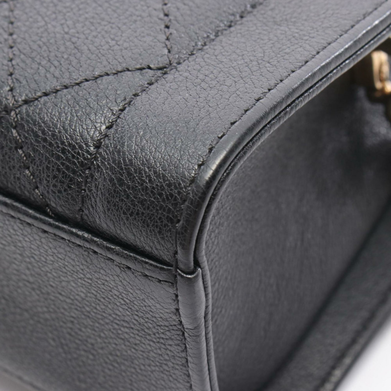 香奈兒女士絎縫肩背包,小牛皮材質,黑色,A93731-6