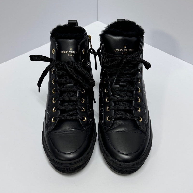 （極新🎁） Louis Vuitton 經典黑老花 平底鞋 專櫃36800!-5