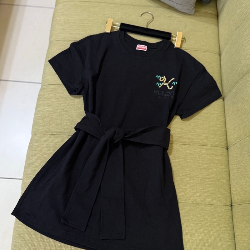 Kenzo綁帶上衣連身裙-10