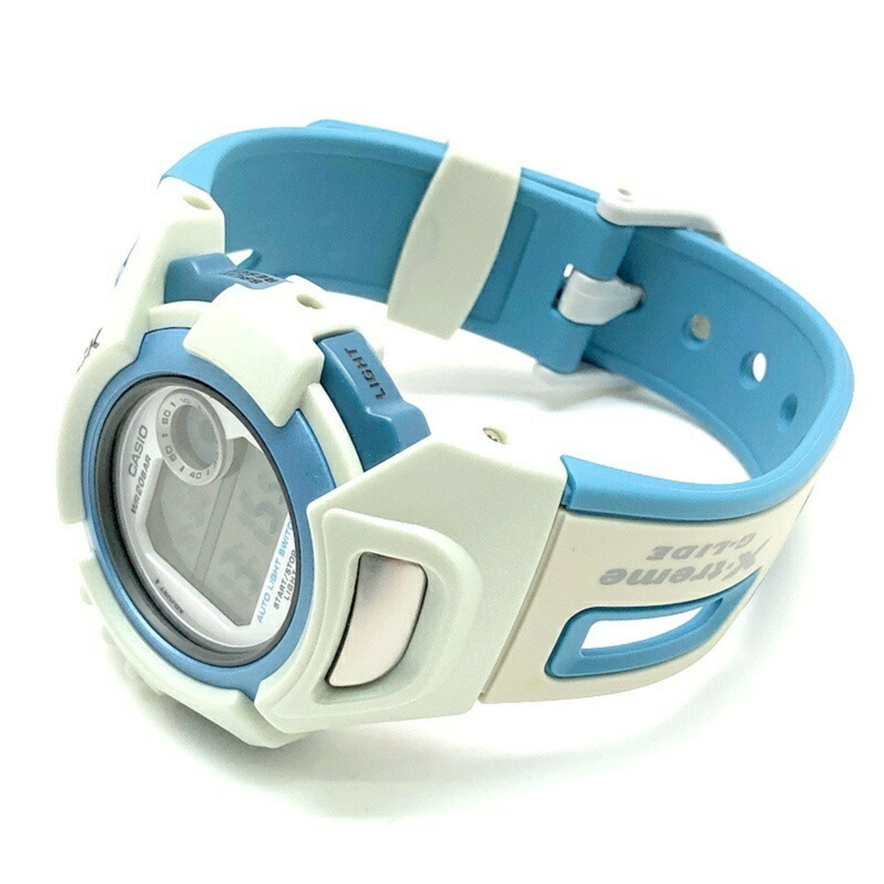 卡西歐 G-SHOCK DWX-100-2T X-treme G-LIDE 手錶，耐低溫，不對稱設計，白藍配色，1998 年 10 月發售，Mikunigaoka 商店，ITR0R4N7O0HI-4