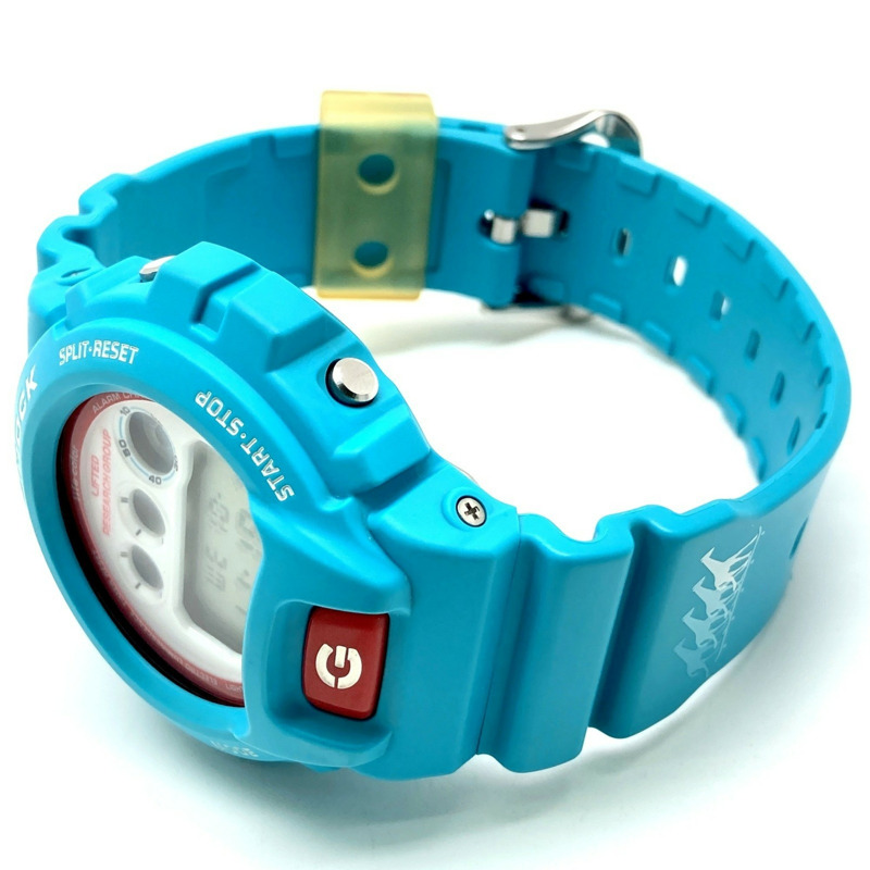 G-SHOCK CASIO DW-6900LRG-2A LRG 限量版合作款樹狀 EL 淺藍色腕錶。 LIFTED RESEARCH GROUP 三國丘店有售。 2009 年 2 月發售。-4