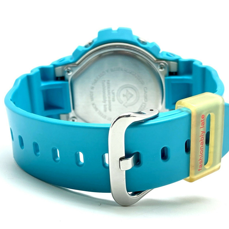 G-SHOCK CASIO DW-6900LRG-2A LRG 限量版合作款樹狀 EL 淺藍色腕錶。 LIFTED RESEARCH GROUP 三國丘店有售。 2009 年 2 月發售。-5