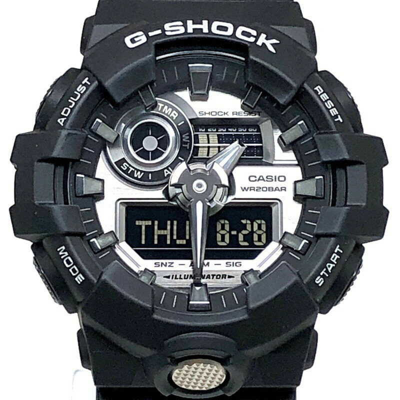 G-SHOCK CASIO GA-710-1A 炫彩霧面黑銀雙色指針/數位手錶（2017年2月發表）IT3G2SJF9BMU（海塚店）-0