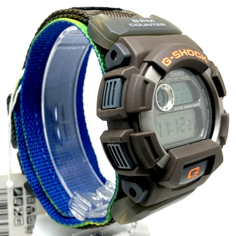 卡西歐 G-SHOCK DW-9550BN-5T G'MIX 巴西混合腕錶,附心率計數器,棕色,1998 年 7 月發售,Mikunigaoka 商店,IT9BM0V27B7C-1