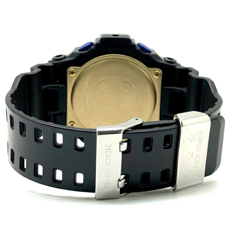 卡西歐 G-SHOCK GA-303B-1A 30週年紀念版藍色首字母腕錶，黑色錶盤，指針/數字雙顯，高亮度LED背光，2013年1月發售，海塚店，ITWN3LRC6QTK-5