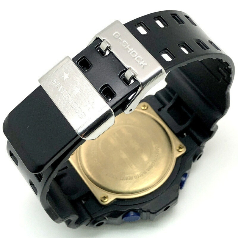 卡西歐 G-SHOCK GA-303B-1A 30週年紀念版藍色首字母腕錶，黑色錶盤，指針/數字雙顯，高亮度LED背光，2013年1月發售，海塚店，ITWN3LRC6QTK-6