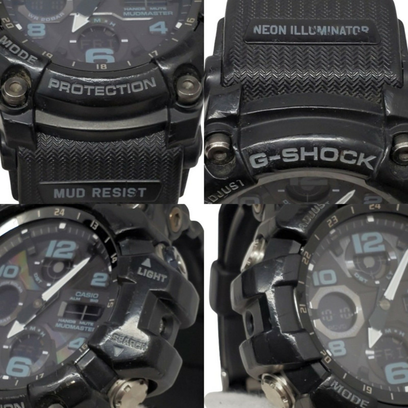 卡西歐 G-SHOCK GWG-100-1A3 MUDMASTER 手錶，電波太陽能，防塵防泥，黑/卡其綠配色，軍錶風格，2018 年 2 月發售，Kaizuka 商店，ITEYNDPPRSBK-4