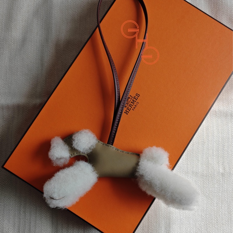 愛馬仕小狗吊飾Budy charm （全新品）-0