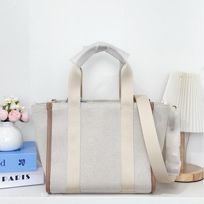 Kate Spade｜KS 帆布拼色 紙袋包 蝙蝠包-2