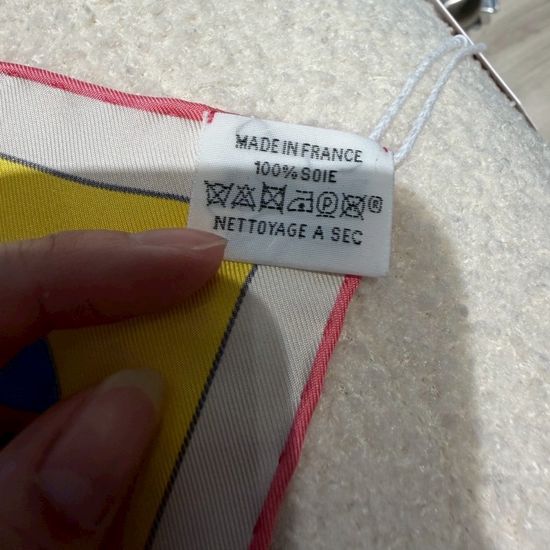 HERMES 雙人下午茶絲巾 全新品-7