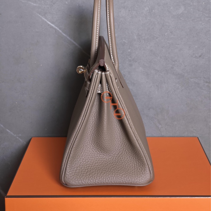 愛馬仕柏金包Birkin 25 / 大象灰金/ Togo / k ( 全新品）-3