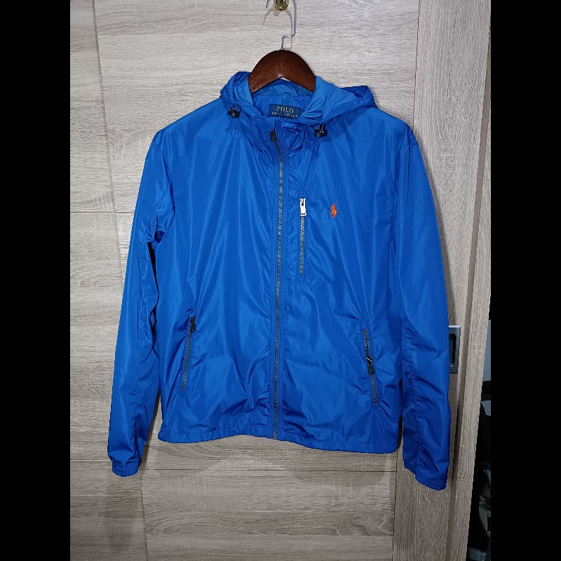 Polo Ralph Lauren RL 寶藍 防風外套 連帽外套 男M-0