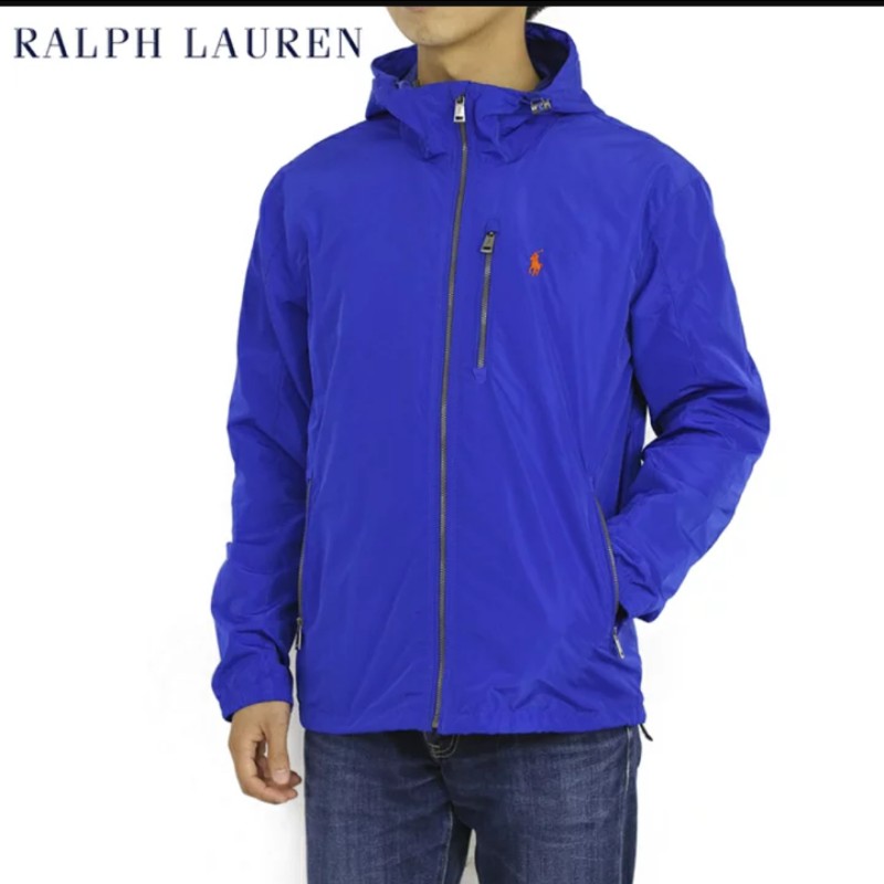 Polo Ralph Lauren RL 寶藍 防風外套 連帽外套 男M-2