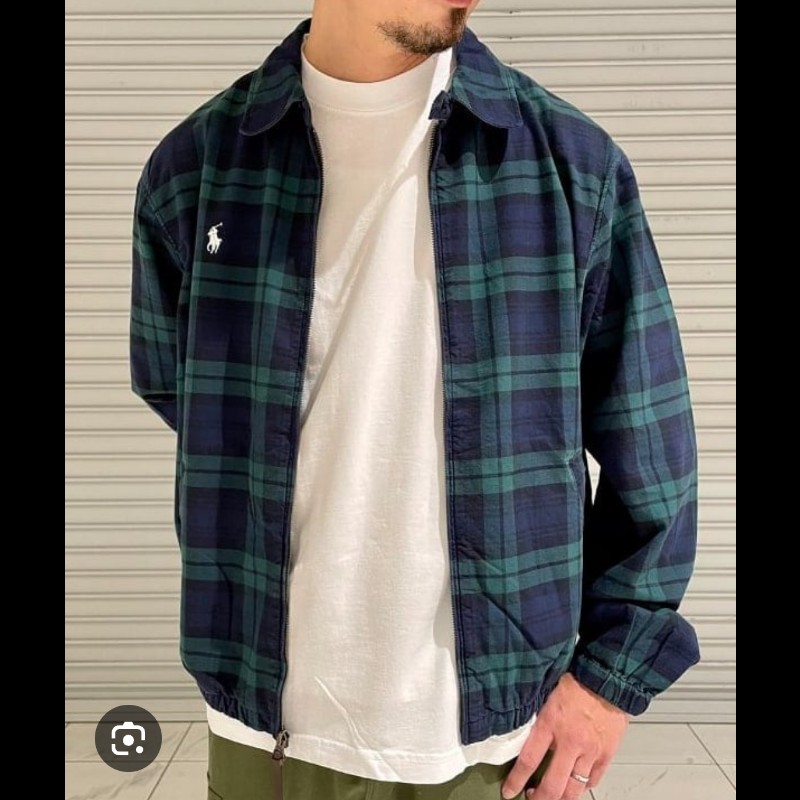 BEAMS x Polo Ralph Lauren 別注 Limited Edition 聯名限定款 綠格紋 Bayport 布勞森外套 男S-2