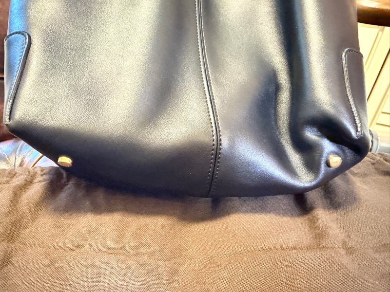 專櫃正品 TOD’S 黑色牛皮托特包 肩背包 斜背包 手提包 黑色牛皮 附小包 可調式長背帶-11