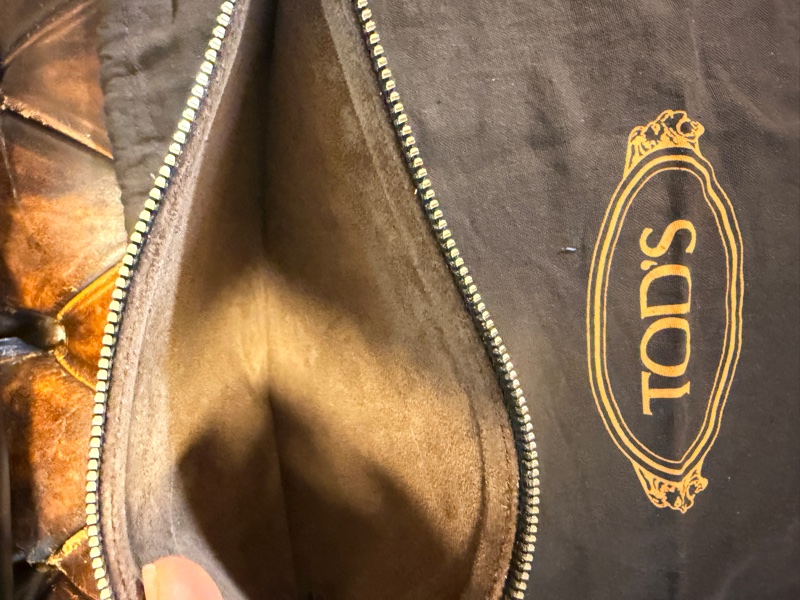 專櫃正品 TOD’S 黑色牛皮托特包 肩背包 斜背包 手提包 黑色牛皮 附小包 可調式長背帶-15