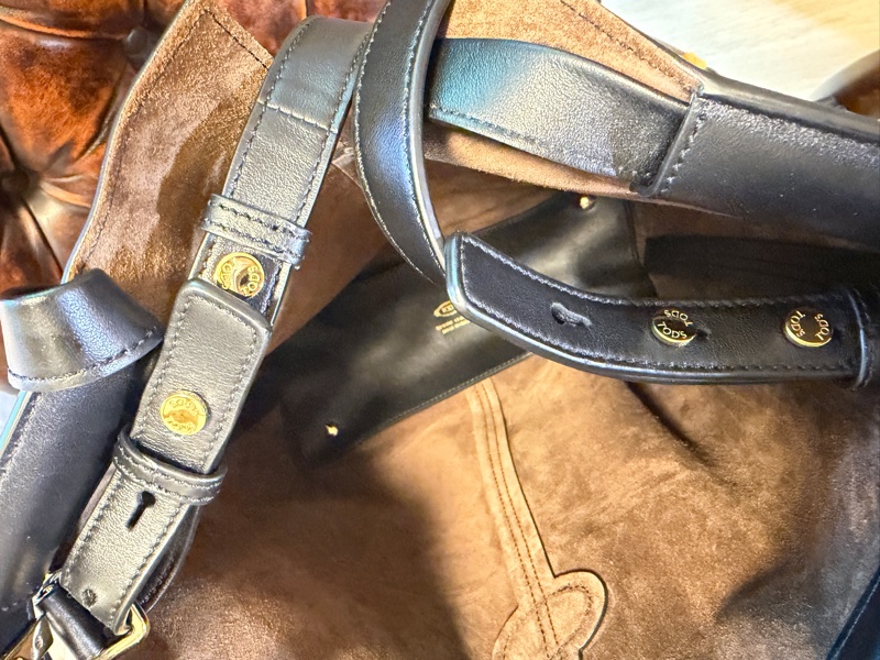 專櫃正品 TOD’S 黑色牛皮托特包 肩背包 斜背包 手提包 黑色牛皮 附小包 可調式長背帶-16