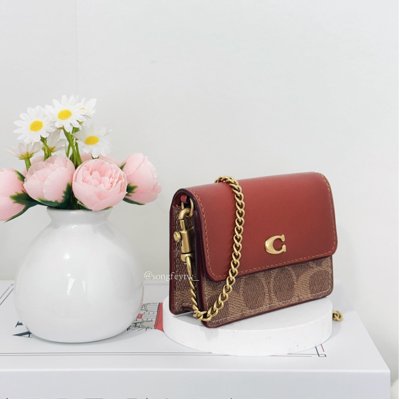 Coach 專櫃款 迷你 卡夾側背包-1