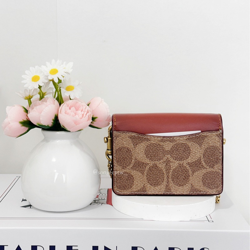 Coach 專櫃款 迷你 卡夾側背包-2