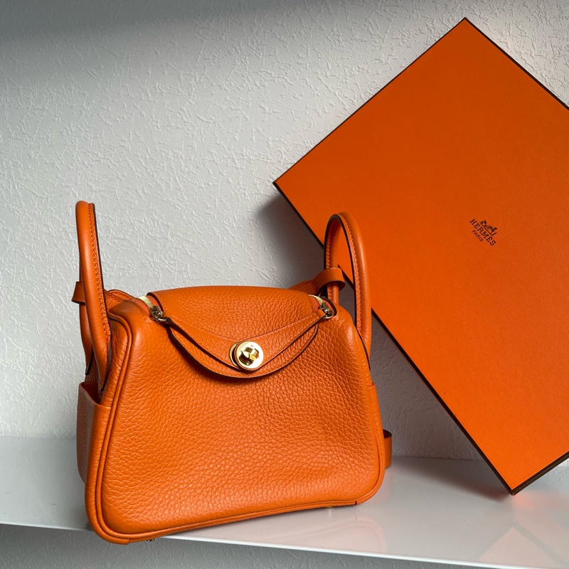 愛馬仕橘mini lindy-0