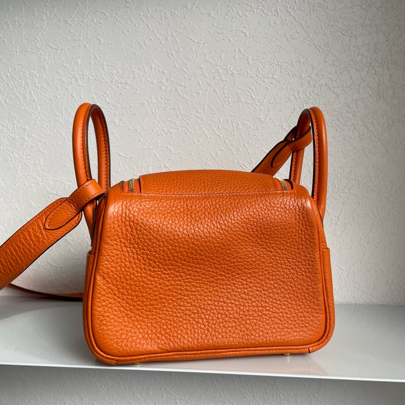 愛馬仕橘mini lindy-7