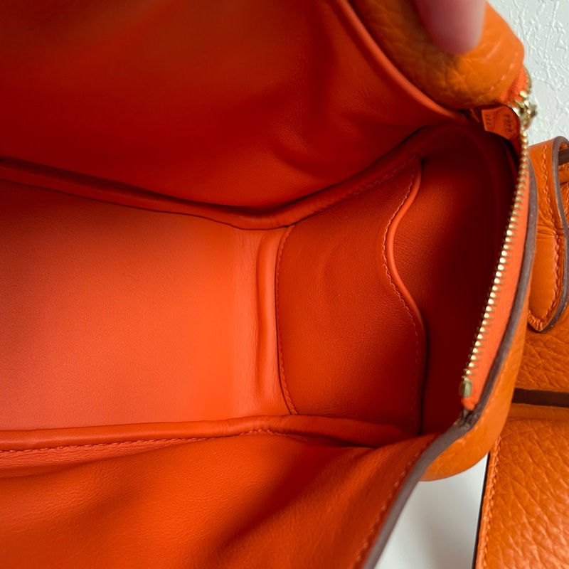 愛馬仕橘mini lindy-15