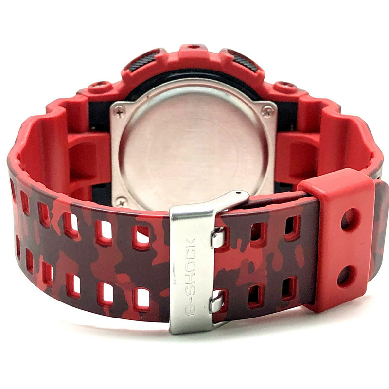 卡西歐 G-SHOCK GD-120CM-4 迷彩系列大錶盤電子錶，紅黑配色（2014 年 3 月發售）（ITDPAU249C5S），可在 Mikunigaoka 商店購買。-5