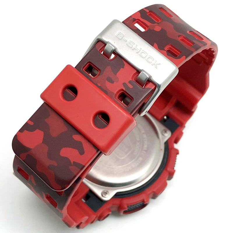 卡西歐 G-SHOCK GD-120CM-4 迷彩系列大錶盤電子錶，紅黑配色（2014 年 3 月發售）（ITDPAU249C5S），可在 Mikunigaoka 商店購買。-6