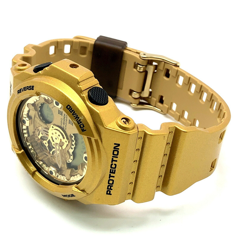 卡西歐 G-SHOCK GA-300GD-9A 瘋狂金指針/數位雙顯腕錶，大錶盤，深金色，2014 年 8 月發售，Mikunigaoka 店，ITT8LJNLTLWO-4
