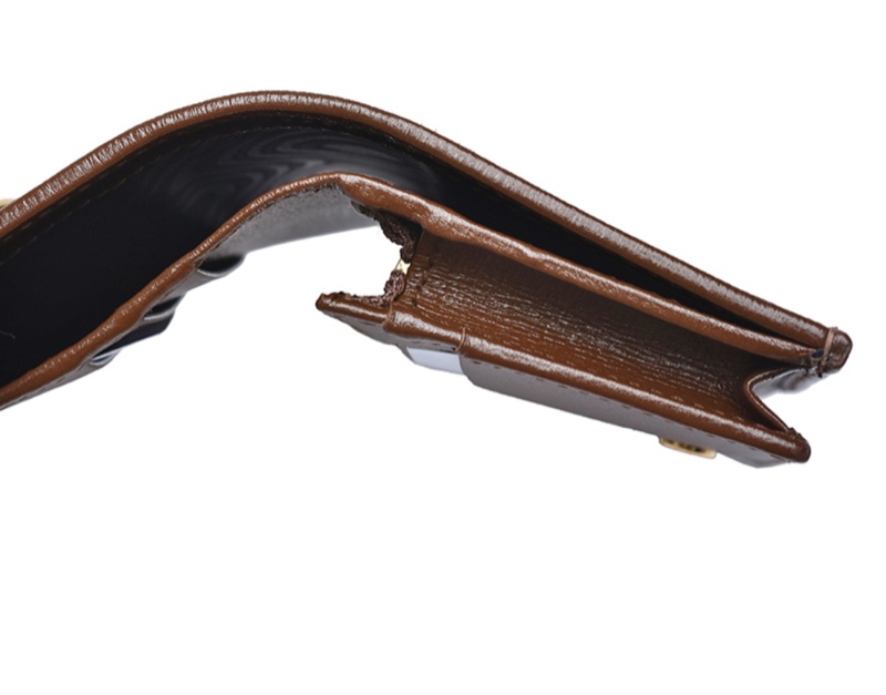 GUCCI 古馳 經典Horsebit 1955系列Supreme帆布牛皮襯裡暗釦短夾-10