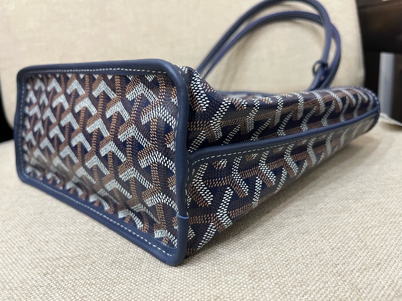 (全新) GOYARD ANJOU MINI BAG mini tote NAVY BLUE-5
