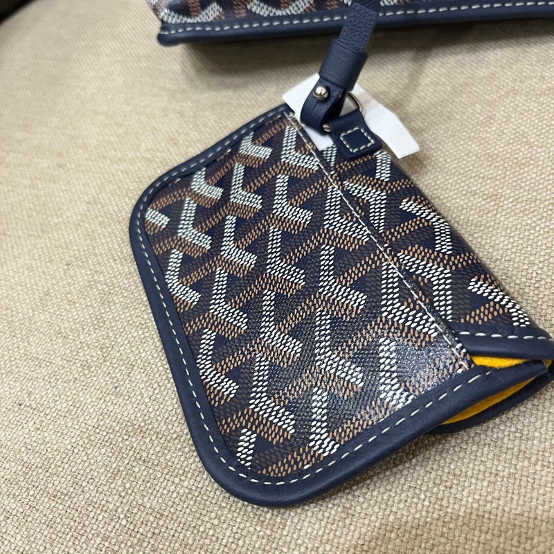 (全新) GOYARD ANJOU MINI BAG mini tote NAVY BLUE-7