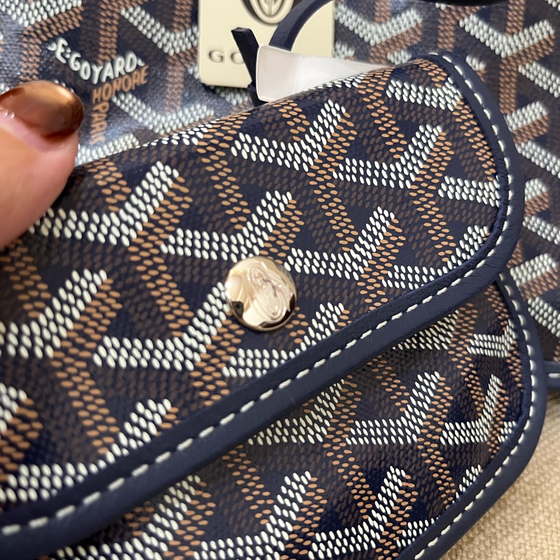 (全新) GOYARD ANJOU MINI BAG mini tote NAVY BLUE-8