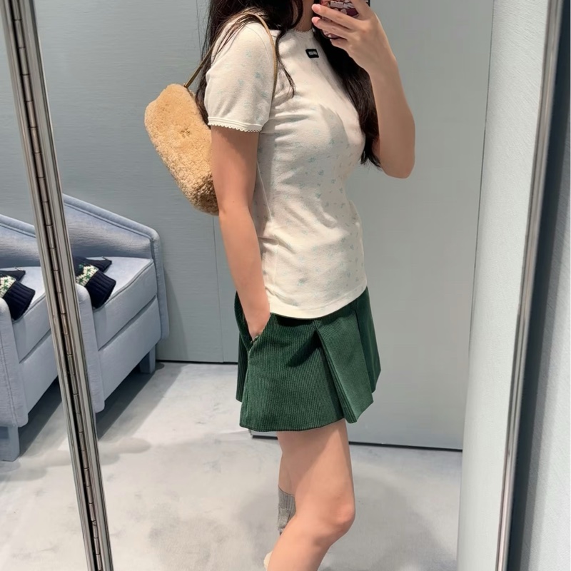 Miu Miu 超可愛碎花短袖T恤#xs-1