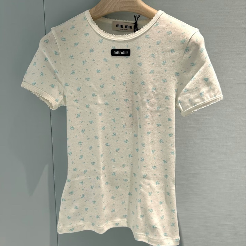 Miu Miu 超可愛碎花短袖T恤#xs-3