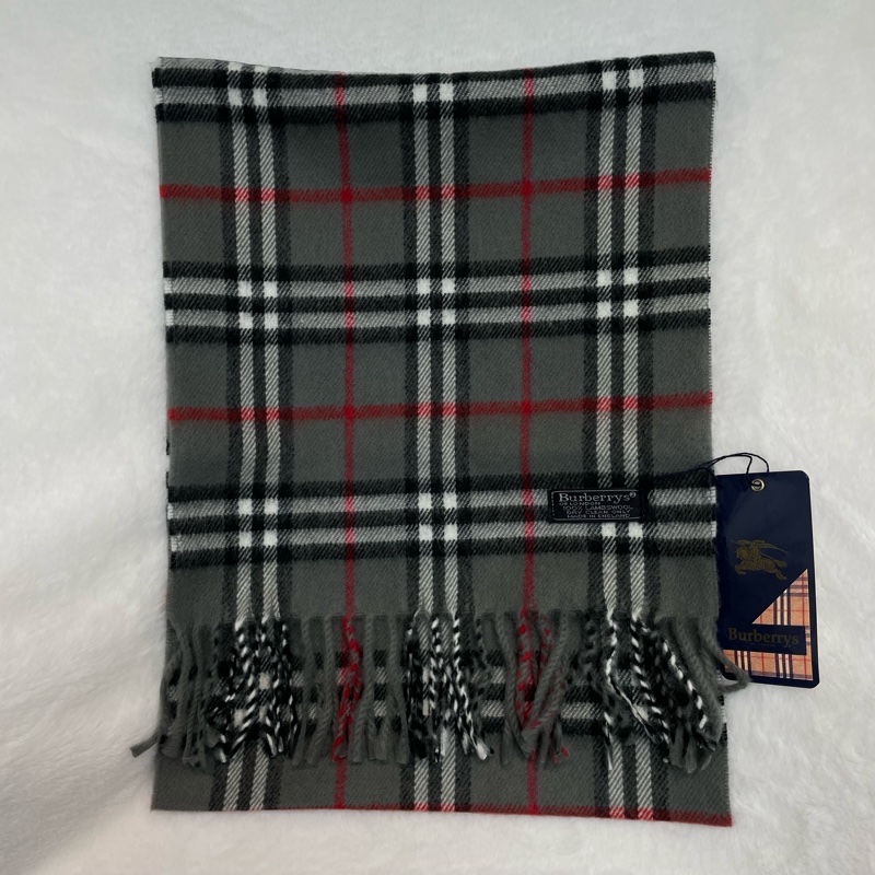 Burberrys 100% lambswool 經典格子雙面圍巾 I054-2
