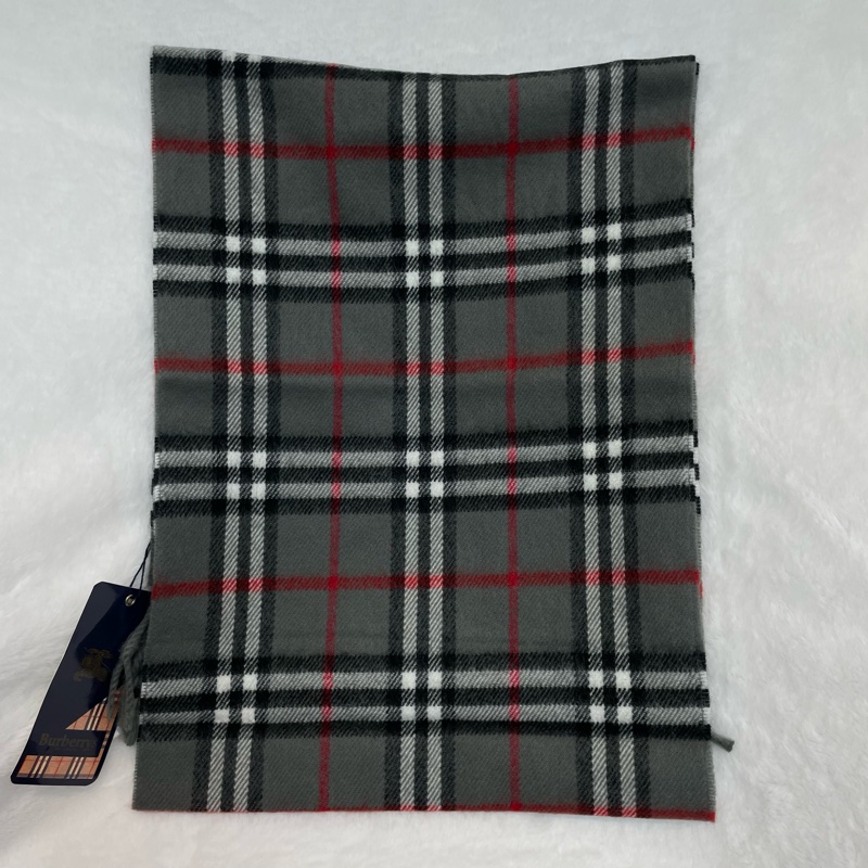 Burberrys 100% lambswool 經典格子雙面圍巾 I054-3
