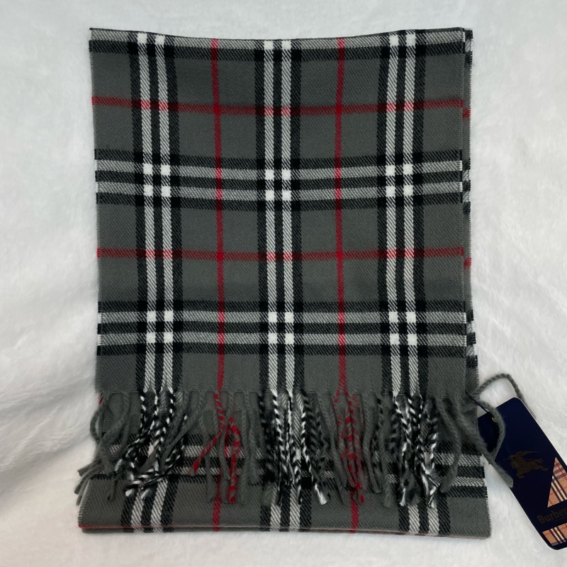 Burberrys 100% lambswool 經典格子雙面圍巾 I054-6