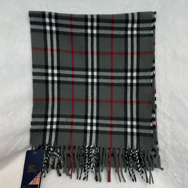 Burberrys 100% lambswool 經典格子雙面圍巾 I054-8