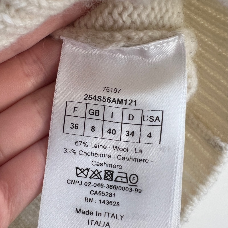Dior 連帽五分袖毛衣 含Cashmere 💕Jisoo同款-5