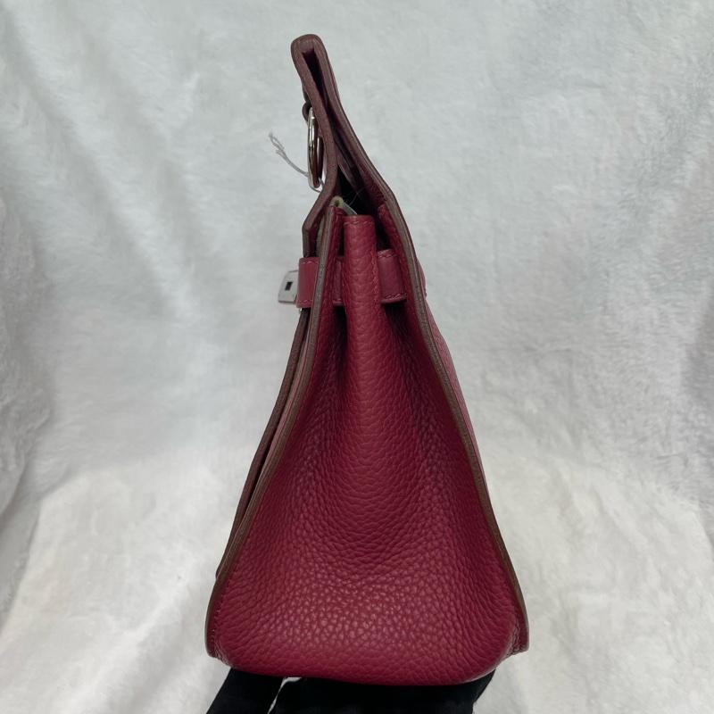 （領卷立減！）Hermes Jypsiere 28 TC皮 紅色銀扣吉卜賽 XA515-3