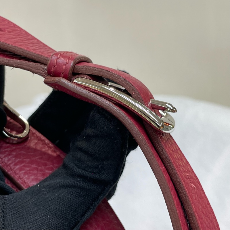 （領卷立減！）Hermes Jypsiere 28 TC皮 紅色銀扣吉卜賽 XA515-37