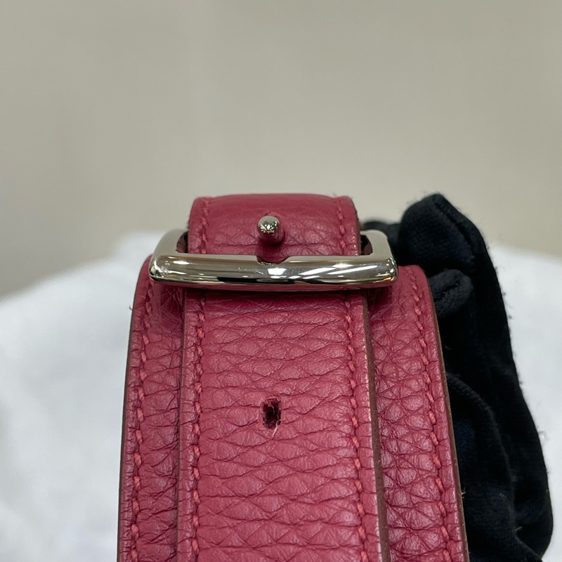 （領卷立減！）Hermes Jypsiere 28 TC皮 紅色銀扣吉卜賽 XA515-38