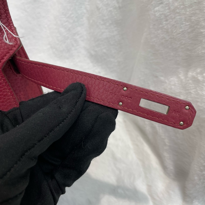 （領卷立減！）Hermes Jypsiere 28 TC皮 紅色銀扣吉卜賽 XA515-44