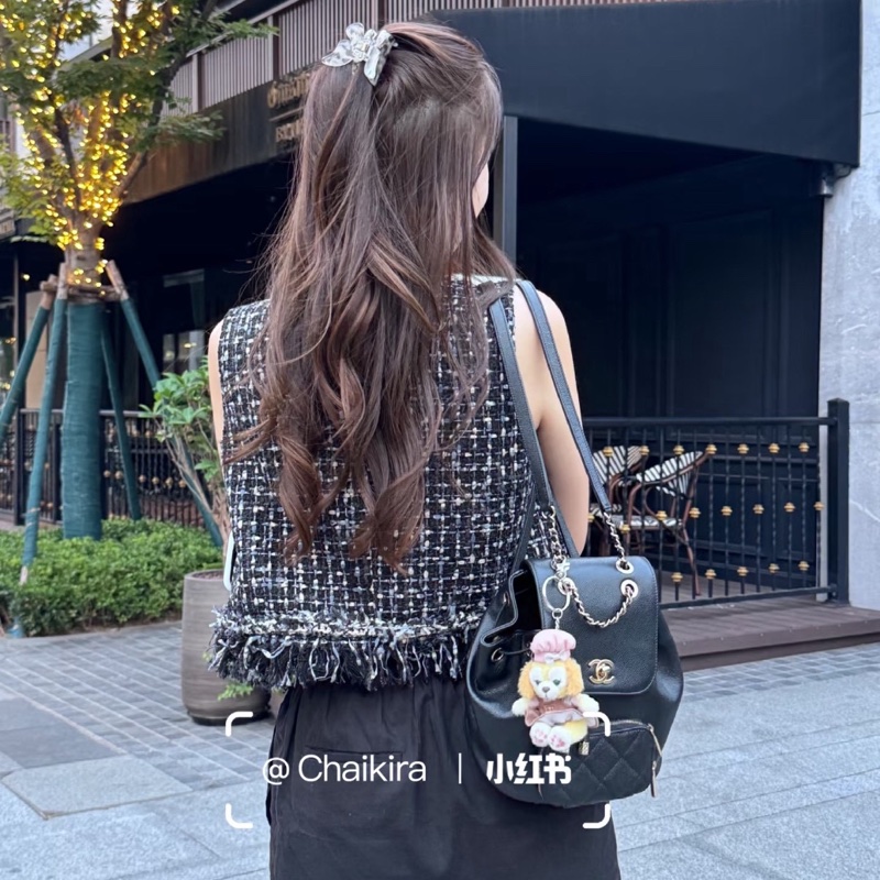 Chanel Affinity 後背包 荔枝牛 小號 晶片款-1