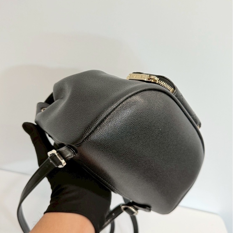 Chanel Affinity 後背包 荔枝牛 小號 晶片款-9