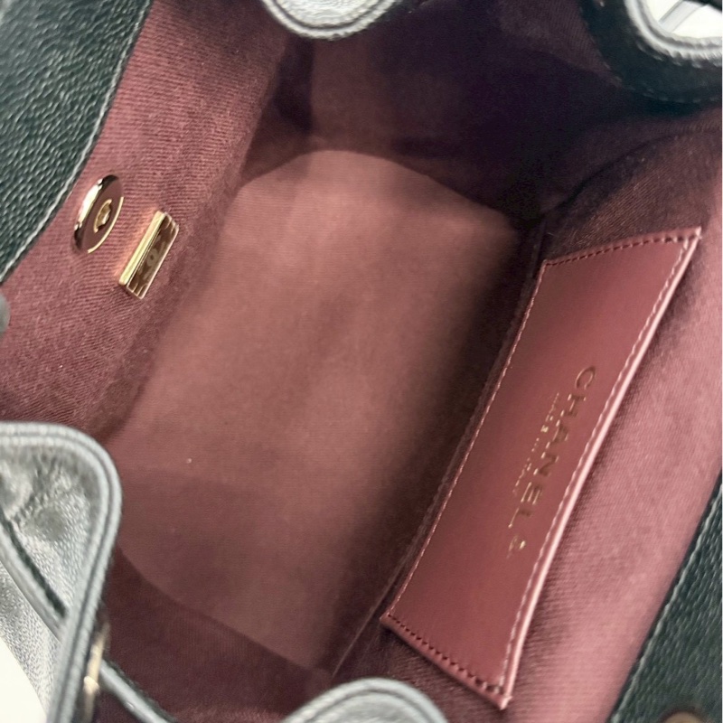 Chanel Affinity 後背包 荔枝牛 小號 晶片款-11