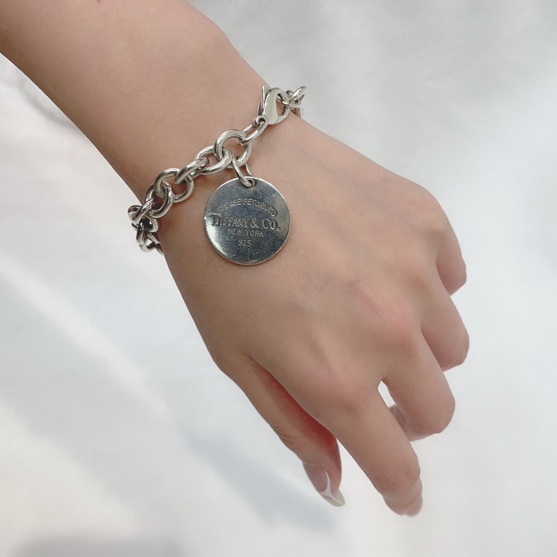 Tiffany & Co. Return to Tiffany 925銀圓牌手鏈 XB638-0