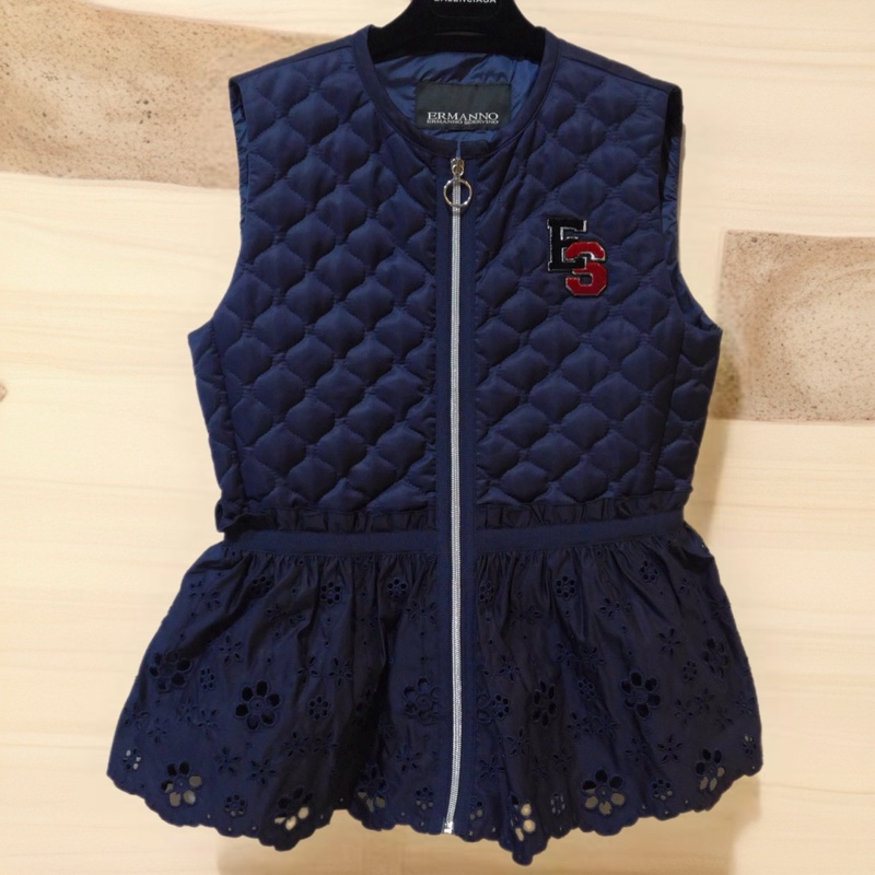 ERMANNO SCERVINO藍色背心外套-3